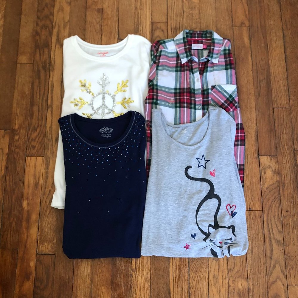 Girls' Size 14/16 Long Sleeve Shirt Bundle